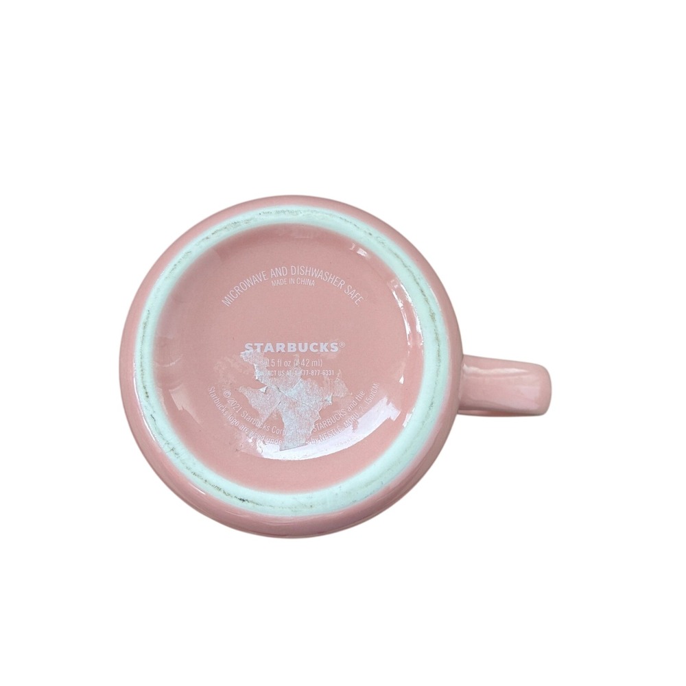 Starbucks Pink Geometric Siren Logo Ceramic Coffee Mug 14.9oz 2021 Collection - Picture 5 of 5